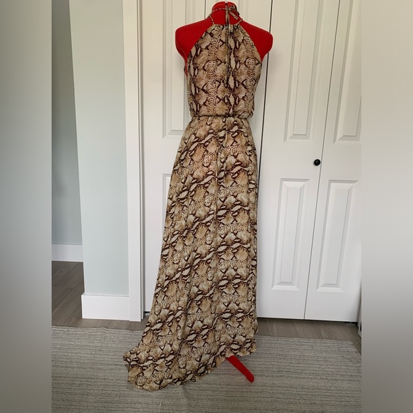 Sundays leopard print maxi beach dress size US6 - Picture 7 of 12